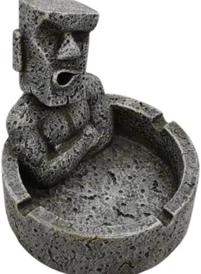 Cabilock Retro Moai Resin Ashtray For Bar Home Decor Living Room Ornament - Image 1